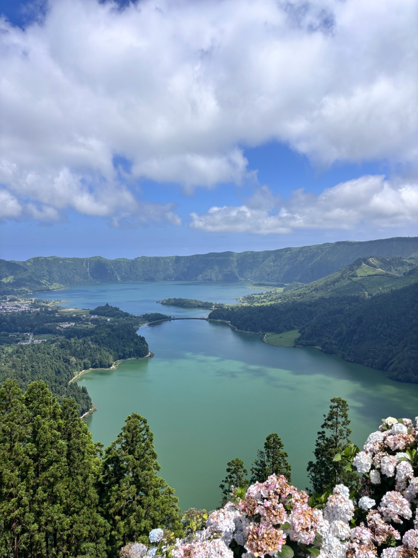 Misty mountain landscape, Azores